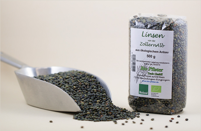 Produktfotografie Linsen von der Zollernalb