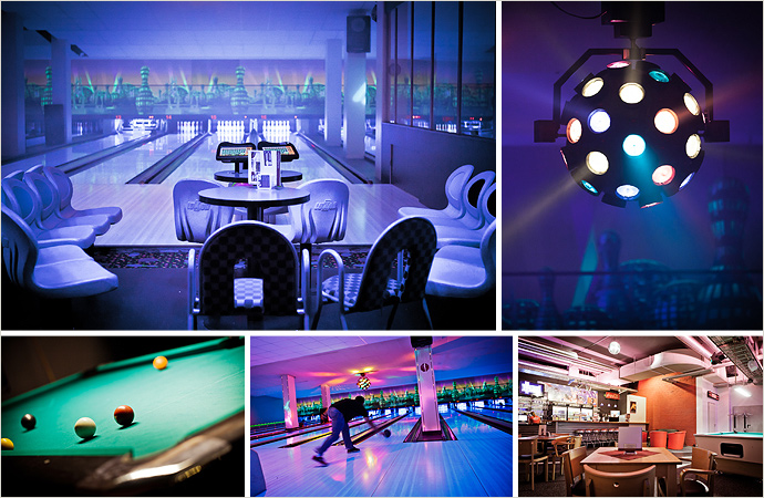 Stimmungsvolle Bowling Bilder