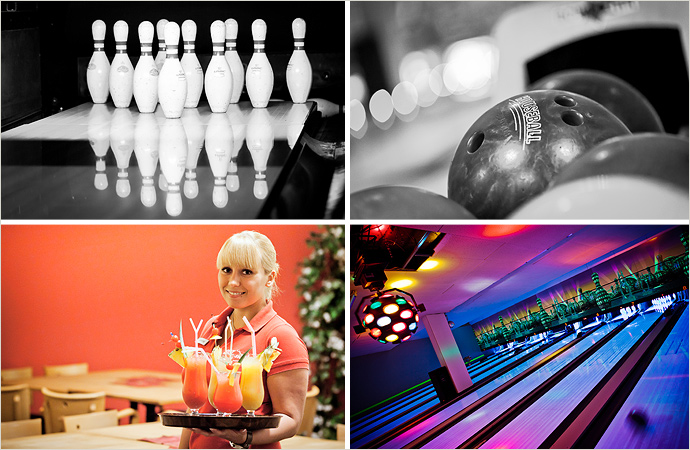 Detailaufnahmen vom City Bowling Center Reutlingen