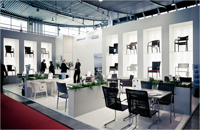 Messestand Übersicht Fotografie